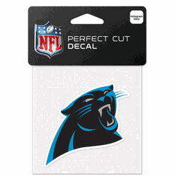 Carolina Panthers Decal 4x4 Perfect Cut Color