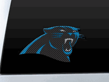 Carolina Panthers Diecut Window Film