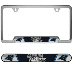 Carolina Panthers Embossed License Plate Frame, 6.25in x 12.25in