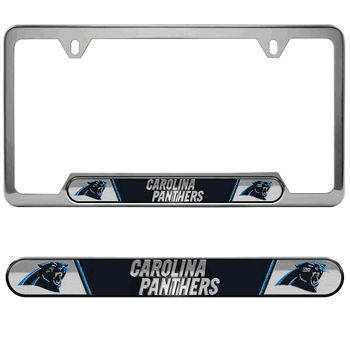 Carolina Panthers Embossed License Plate Frame, 6.25in x 12.25in