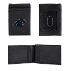 Carolina Panthers  Embroidered Front Pocket Wallet - Slim/Light Weight