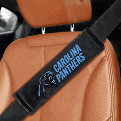 Carolina Panthers Embroidered Seatbelt Pad - 2 Pieces