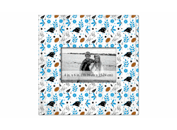 Carolina Panthers Floral Pattern 10x10 Frame