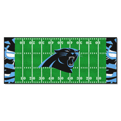 Carolina Panthers Football Field Runner Mat - 30in. x 72in. XFIT Design