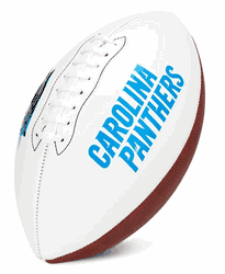 Carolina Panthers Franklin NFL Team Signature Autograph White Panel Football