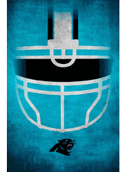 Carolina Panthers Ghost Helmet 17x26