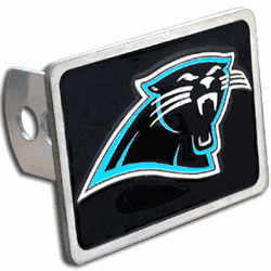 Carolina Panthers Hitch Cover Class II and Class III Metal Plugs