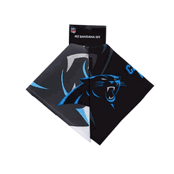 Carolina Panthers Home and Away Pet Bandana Set Medium