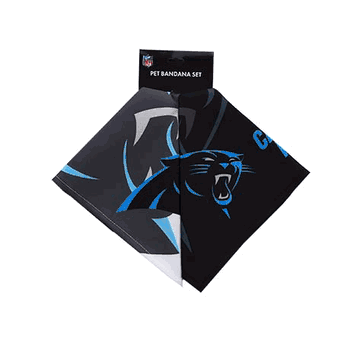 Carolina Panthers Home and Away Pet Bandana Set Medium