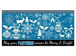 Carolina Panthers Merry and Bright 6x12 Sign