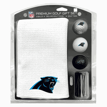 Carolina Panthers Microfiber Towel Gift Set - 16 x 40 (White)