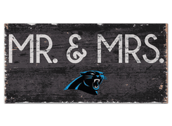 Carolina Panthers Mr & Mrs Sign