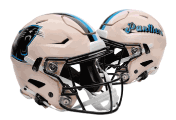 Carolina Panthers NFL Full Size SPEEDFLEX Authentic Speed Football Helmet RETRO