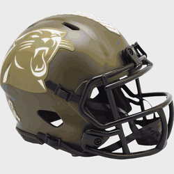 Carolina Panthers NFL Mini Speed Football Helmet SALUTE TO SERVICE