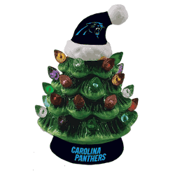 Carolina Panthers Ornament Christmas Tree LED 4 Inch