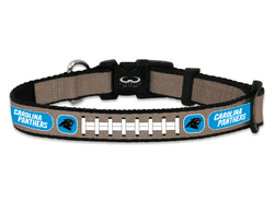 Carolina Panthers Pet Collar Reflective Football Size Small