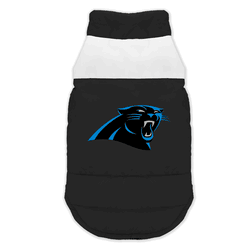 Carolina Panthers Pet Parka Puff Vest Medium