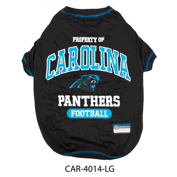 Carolina Panthers Pet Tee Shirt Large