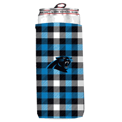 Carolina Panthers Plaid Insulated Slim Can Sleeve