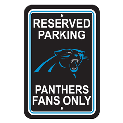 Carolina Panthers Plastic Parking Sign - Reserved Parking