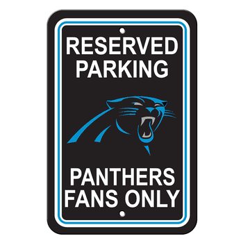 Carolina Panthers Plastic Parking Sign - Reserved Parking