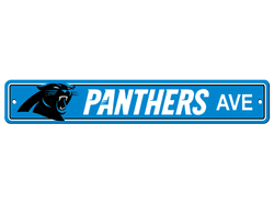 Carolina Panthers Plastic Street Sign