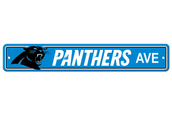 Carolina Panthers Plastic Street Sign