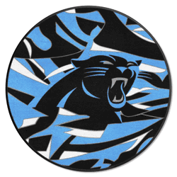 Carolina Panthers Roundel Rug - 27in. Diameter XFIT Design