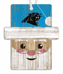 Carolina Panthers Santa Ornament