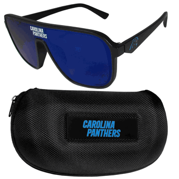 Carolina Panthers Shield Sunglasses with Case