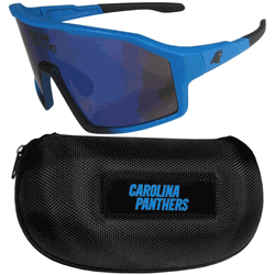 Carolina Panthers Shield Sunglasses with Case
