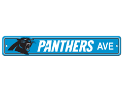 Carolina Panthers Sign 4x24 Plastic Street Style