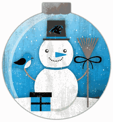 Carolina Panthers Snowglobe 12in Wall Art
