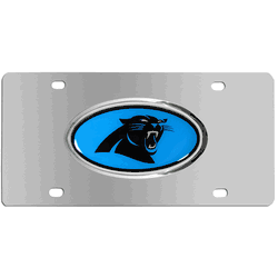 Carolina Panthers Steel License Plate, Dome