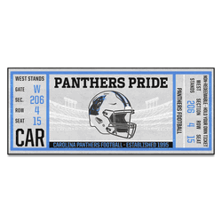 Carolina Panthers Ticket Runner Rug - 30in. x 72in.