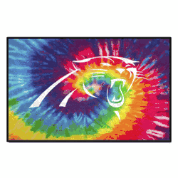 Carolina Panthers Tie Dye Starter Mat Accent Rug - 19in. x 30in.