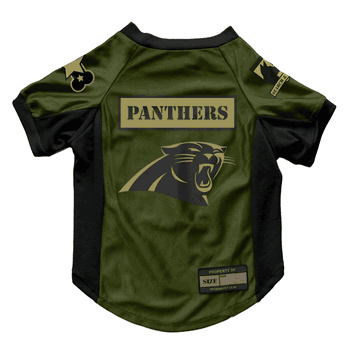 Carolina Panthers Valor Pet Stretch Jersey - XS