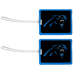 Carolina Panthers Vinyl Luggage Tag, 2pk