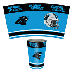 Carolina Panthers Wastebasket 3.3 Gallon Tin