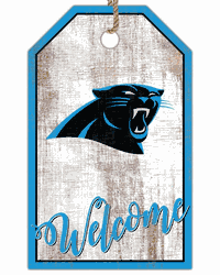 Carolina Panthers Welcome Team Tag 11x19 Sign
