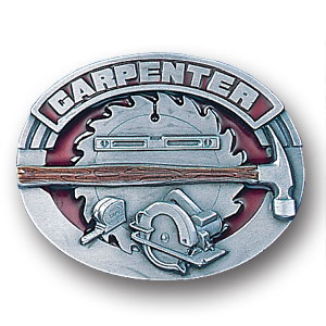 Carpenter Enameled Belt Buckle