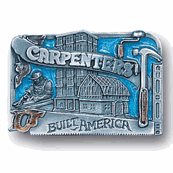 Carpenter Enameled Belt Buckle