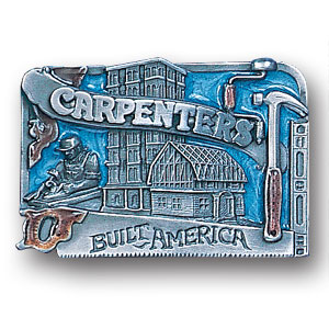 Carpenter Enameled Belt Buckle