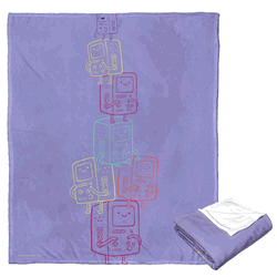 Cartoon Network Adventure Time Bmo Tower Silk Touch Throw Blanket 50x60 Inches