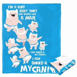 Cartoon Network Adventure Time Buff Baby Dance Silk Touch Throw Blanket 50x60 Inches