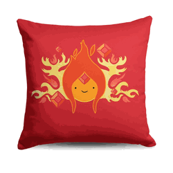 Cartoon Network Adventure Time Flame Princess Throw Pillow 18x18 Inches