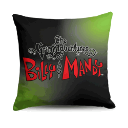 Cartoon Network Billy And Mandy Title Logo Throw Pillow 18x18 Inches