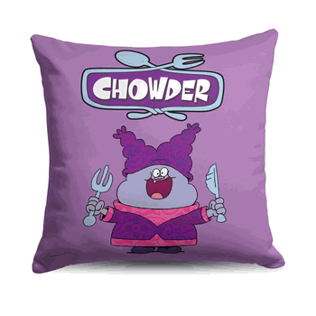 Cartoon Network Chowder Throw Pillow 18x18 inches
