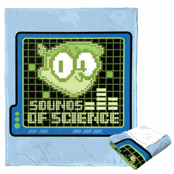Cartoon Network Dexter's Laboratory Sounds Of Science Silk Touch Throw Blanket 50x60 Inches