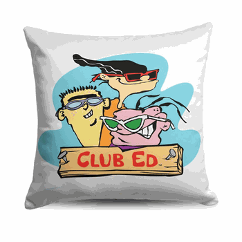 Cartoon Network Ed Edd N Eddy Club Ed Throw Pillow 18x18 Inches